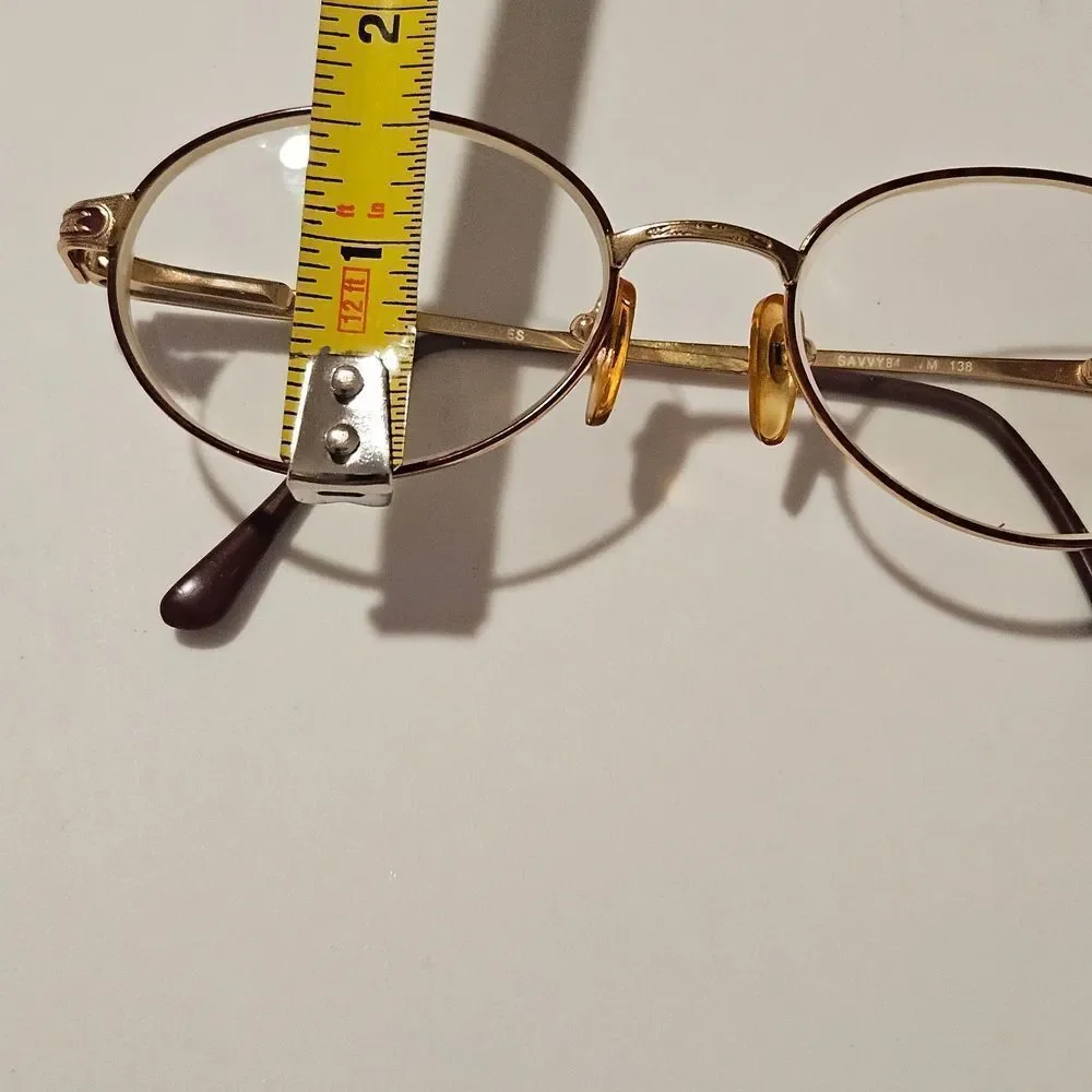 Vintage Gold Oval Glasses See Details